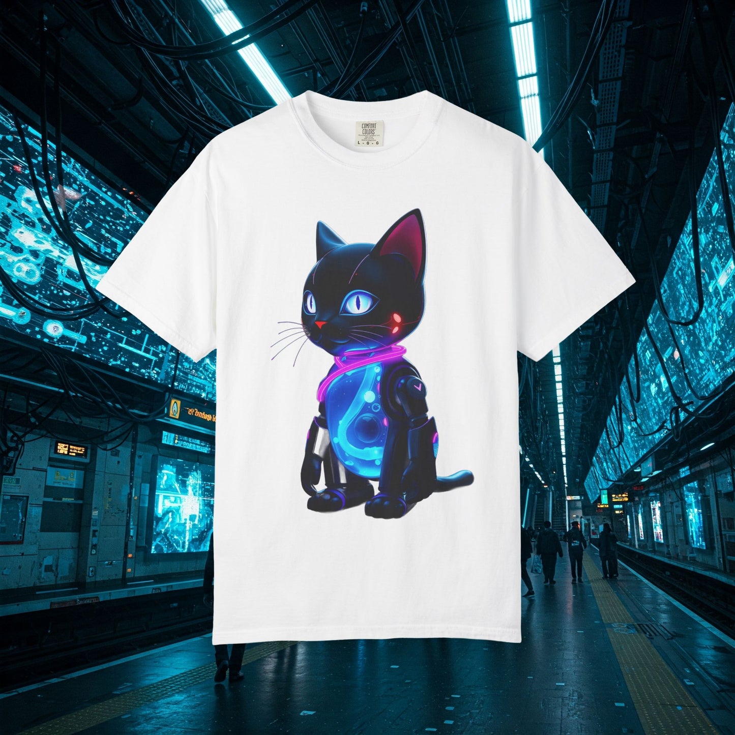 KINETI FELINE: Your Cyber-Neon Guardian of Urban Style