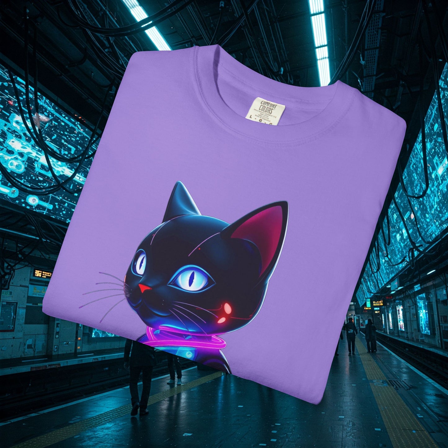 KINETI FELINE: Your Cyber-Neon Guardian of Urban Style