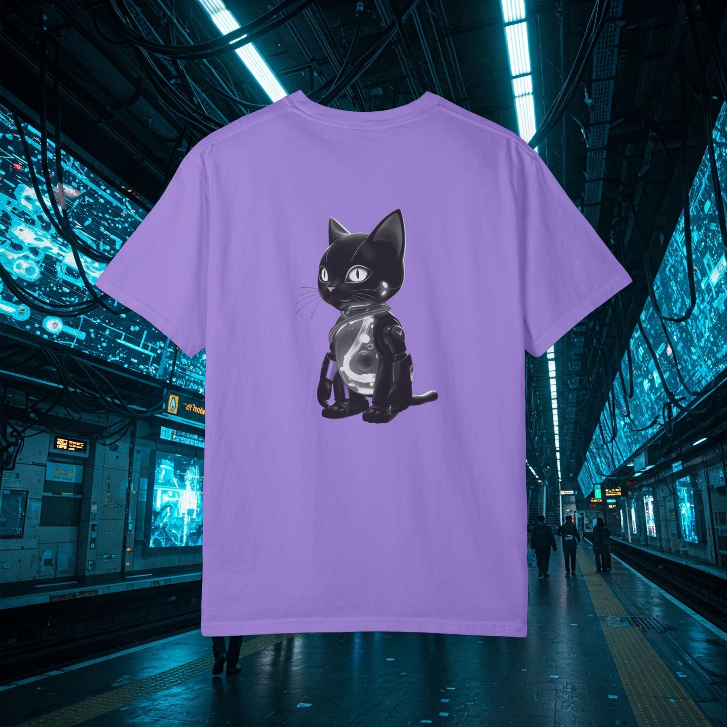 KINETI FELINE: Your Cyber-Neon Guardian of Urban Style