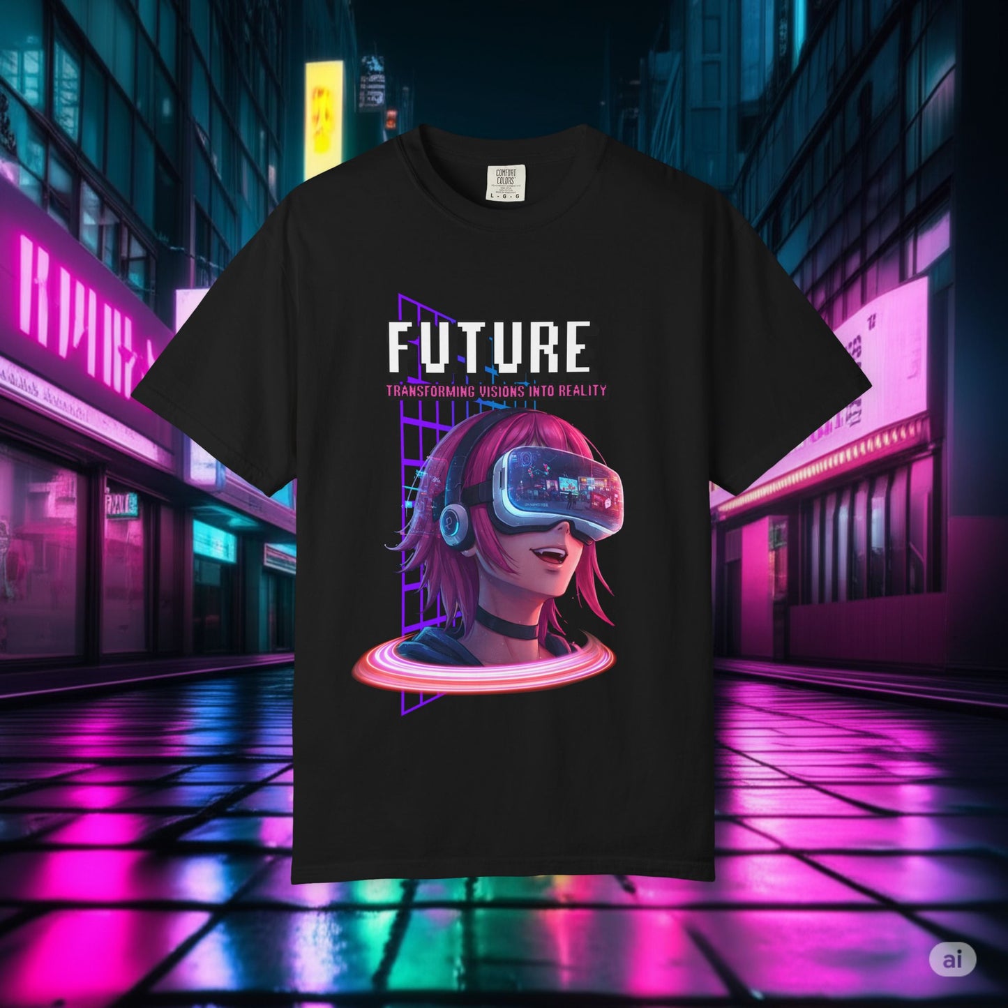 Future Visions Tee: Awaken the Cyber Reality