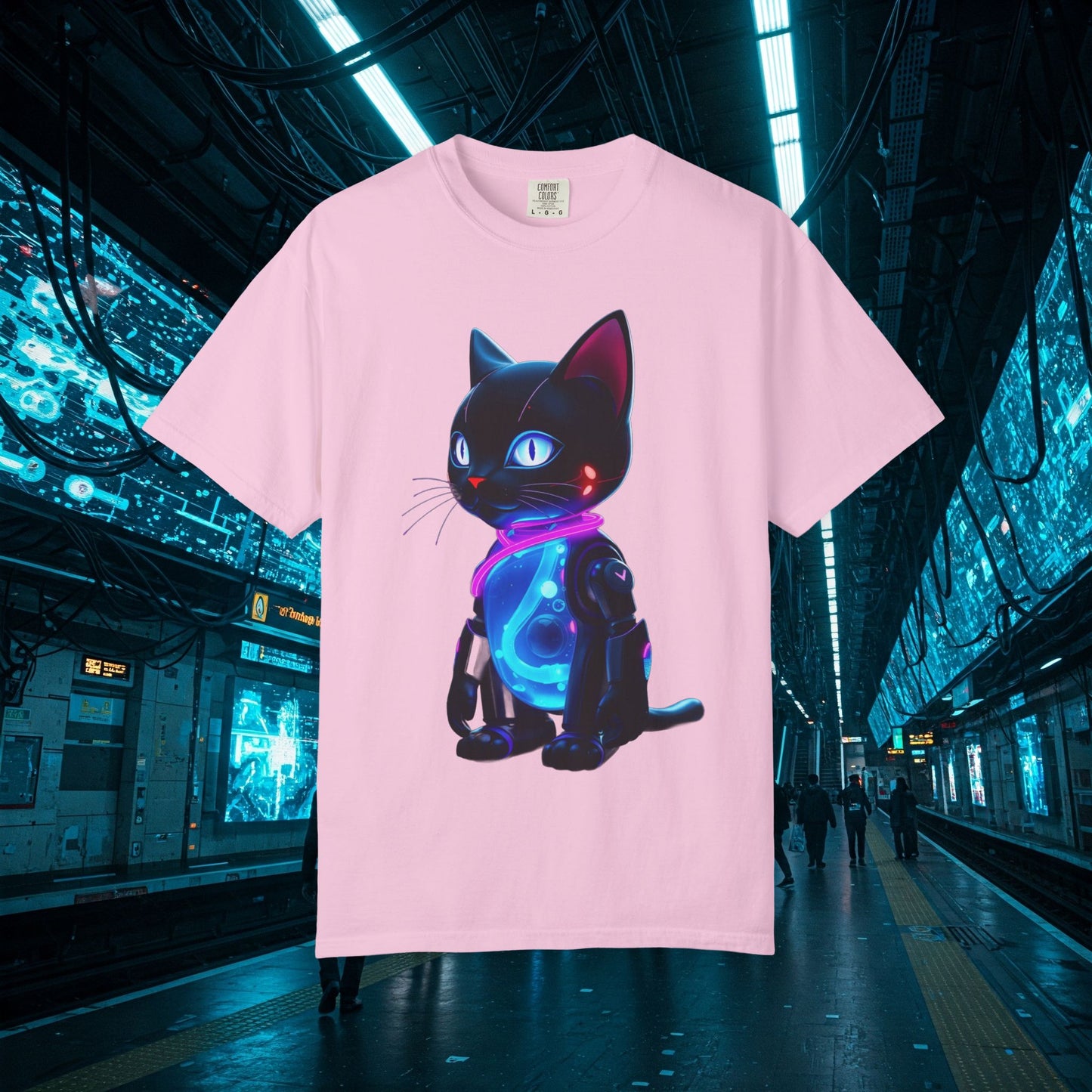 KINETI FELINE: Your Cyber-Neon Guardian of Urban Style
