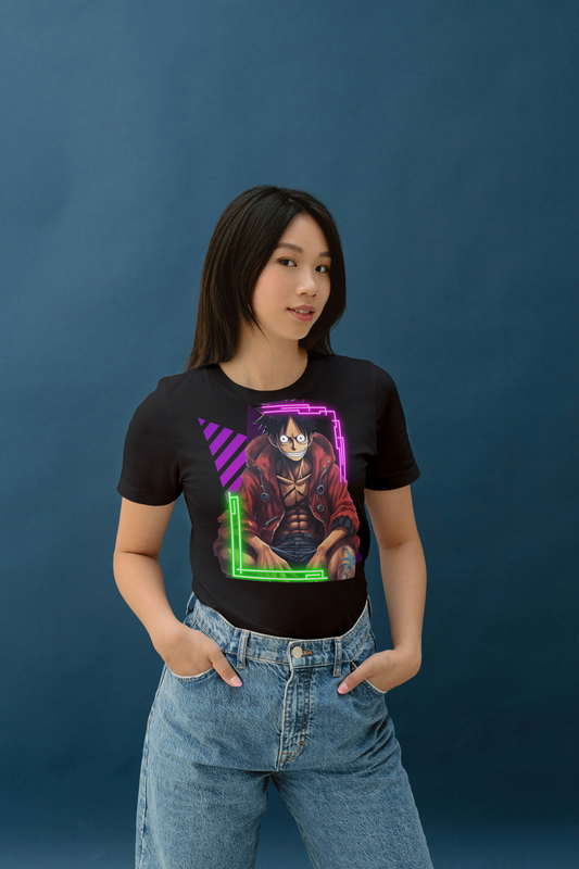 Neon Pirate's Pulse Tee: The Cyberpunk Adventure