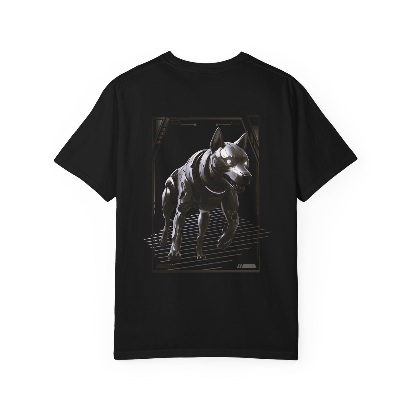 Cyber-Canine Sentinel Tee: Future Fidelity